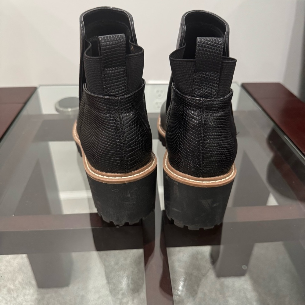 Lucky Brand Black Leather Ankle Boot - Picture 3 of 9